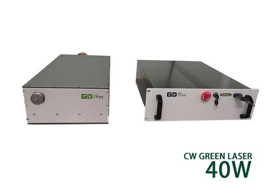 40W CW Continuous Wave Fiber Laser Single Mode Nanosecond Green